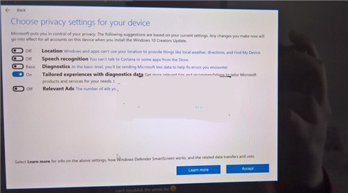 Microsoft提示运行旧版本的Win10的用户更新隐私设置安装创建者更新