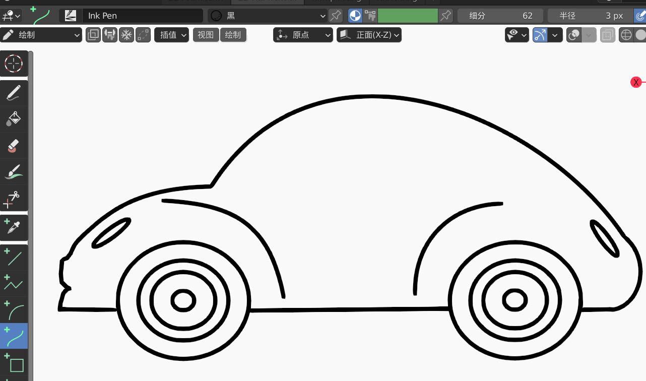 blender2.9怎么画蓝色轿车? blender蓝色轿车的画法
