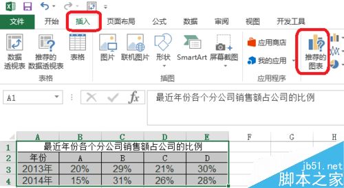 Excel制作环形图表方法介绍