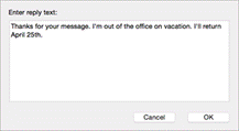 Outlook 2016 for Mac 设置自动回复外出邮件的方法