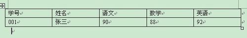 在word中插入表格的三种方式