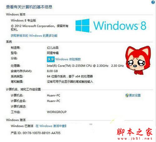 Win8 OEM DIY:手工修改制造商名称及图片