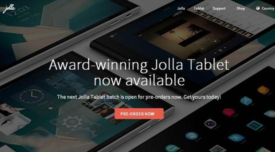 搭载最新Sailfish OS系统的Jolla Tablet平板电脑全球开始预定