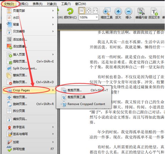迅捷pdf编辑器如何裁剪pdf页面