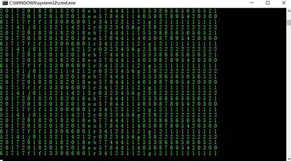 win10系统怎么利用cmd命令制作数字雨小程序?