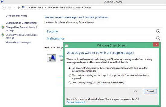 Win8系统关闭smartscreen筛选器的方法 win8.1如何关闭smartscreen