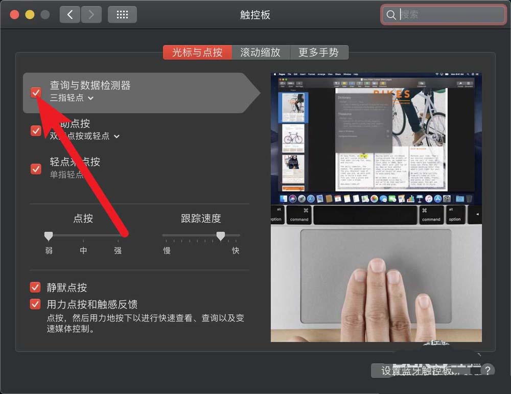 苹果macbook air笔记本自带的词典怎么使用?