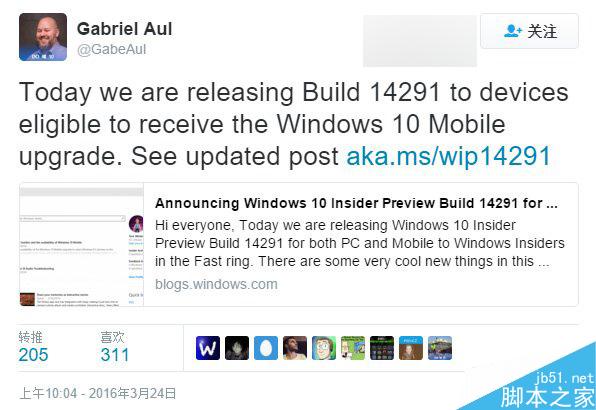 Win10 Mobile移动版红石预览14291已向18款老机型推送
