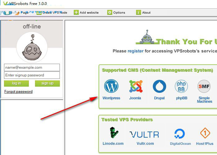 VPSrobots怎么使用 VPSrobots安装使用详细图文教程(附下载)