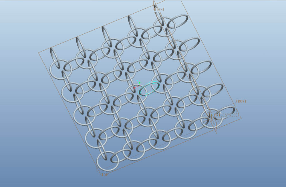 Proe方向阵列怎么快速创建环扣环模型?