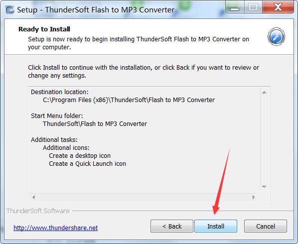 flashl转mp3工具ThunderSoft Flash to MP3 Converter安装及激活教程
