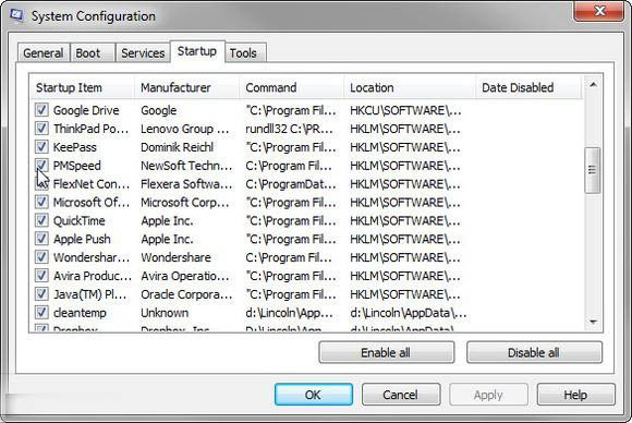 电脑小技巧 教你禁止Win7、Win8自动加载软件的小技巧