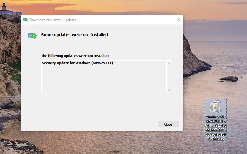 Win10补丁KB4579311导致开机黑屏怎么办?