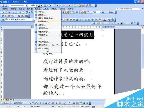 在word文档中给一段文字加上底色