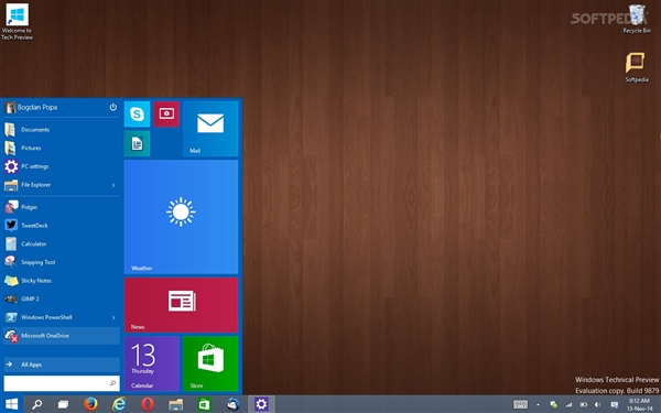 官方下载地址：Win10最新简体中文预览版build 9879