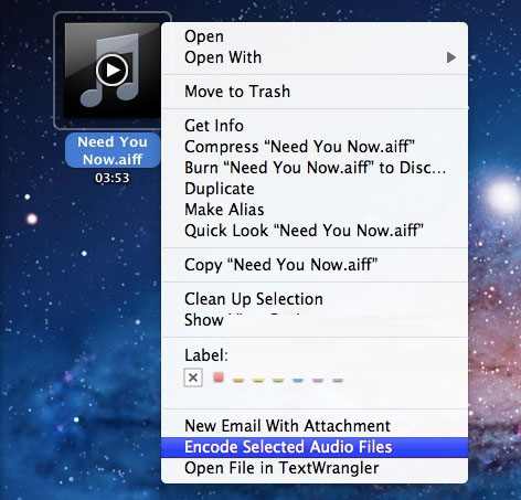 MAC OS Lion下把音频文件转换为m4a格式的方法图文教程