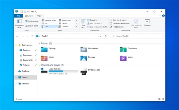 Win10 21H2全新文件管理器上手体验