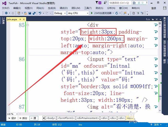 VisualStudio网页怎么插入验证码标签?