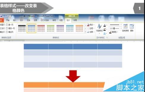 ppt表格边框颜色该怎么设置?