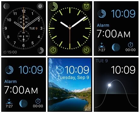 苹果智能手表Apple Watch所有表盘风格及款式应用图赏