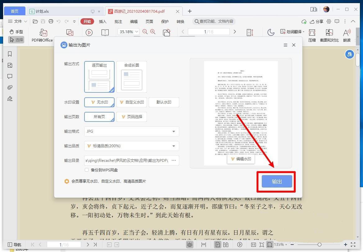 PDF文件怎么转换成图片? wps将pdf转换为jpg图片的技巧