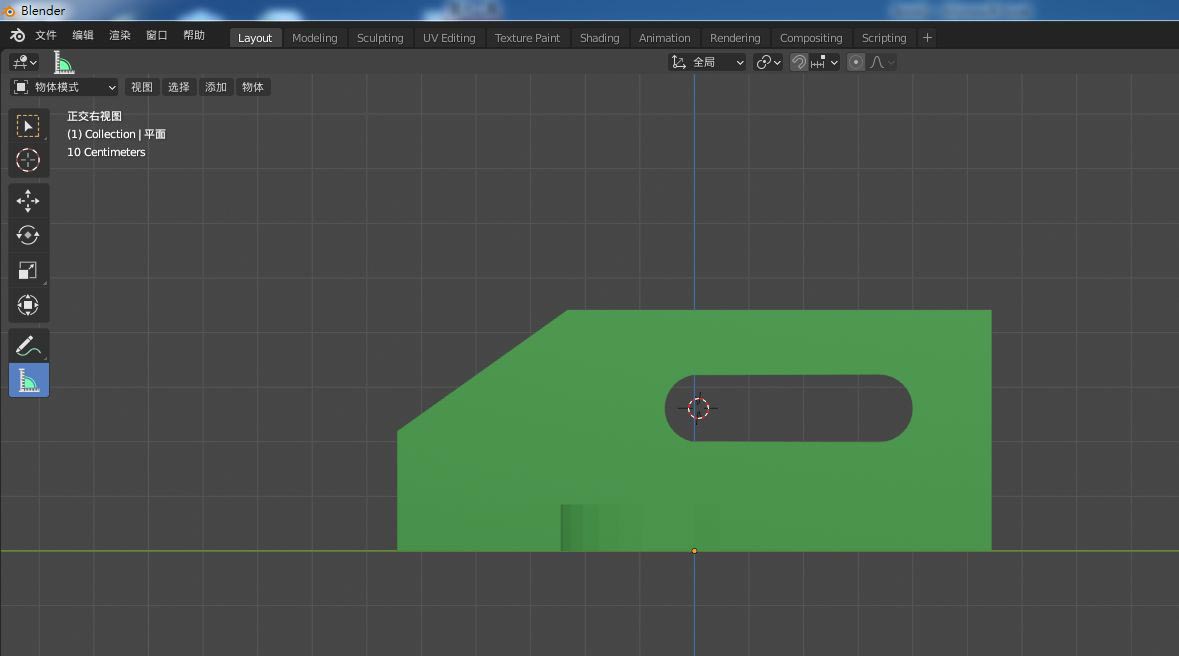 blender怎么测量角度尺寸? blender测量角度的技巧