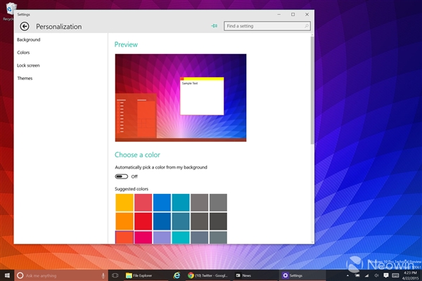 靓！Windows 10 Build 10061系统截图海量图赏