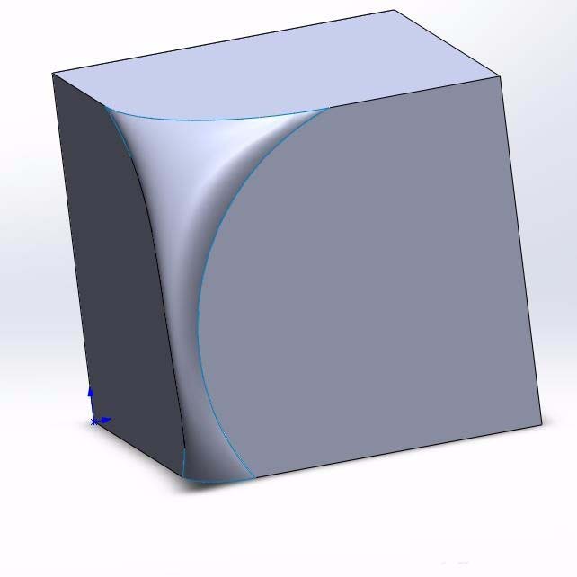 solidworks模型怎么进行边圆角?