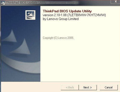 ThinkPad笔记本刷BIOS升级教程(建议使用光盘刷新)