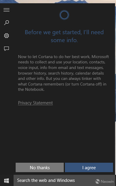 Win10 10130预览版Cortana获得改进