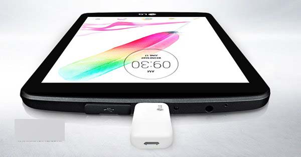 LG发布G Pad 2平板电脑：8寸纤薄机身+全尺寸USB接口