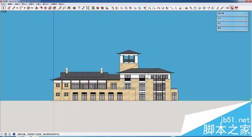 SketchUp中建筑立面导出cad后显示断线怎么办?