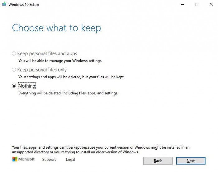 Win10 20H2升级错误无法保留用户个人数据怎么办?