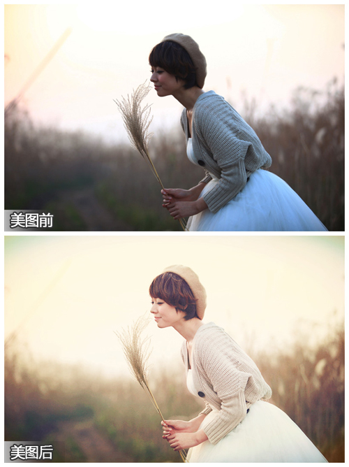 美图秀秀教你将照片散发出回忆般小清新的韵味