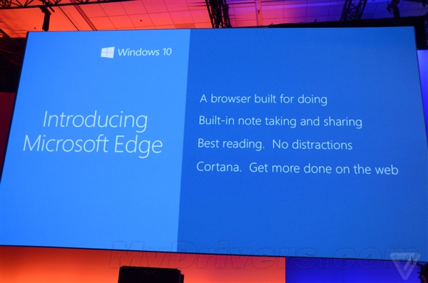 Windows 10全新浏览器终于有名字了:Microsoft Edge