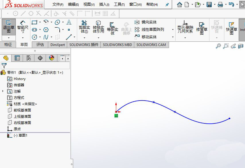 SolidWork样条曲线怎么调整曲率半径?
