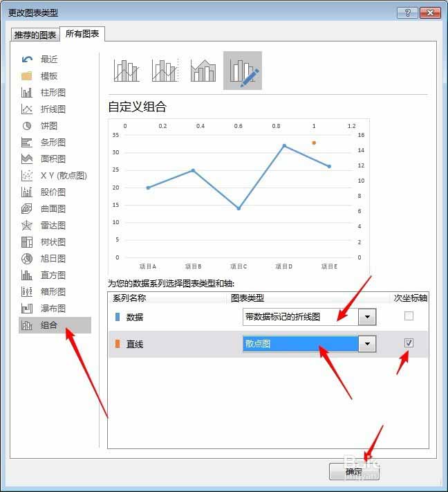 Excel折线图表怎么添加水平直线?