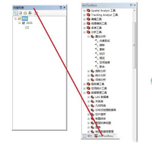 arcgis左侧数据列表不见了怎么解决?