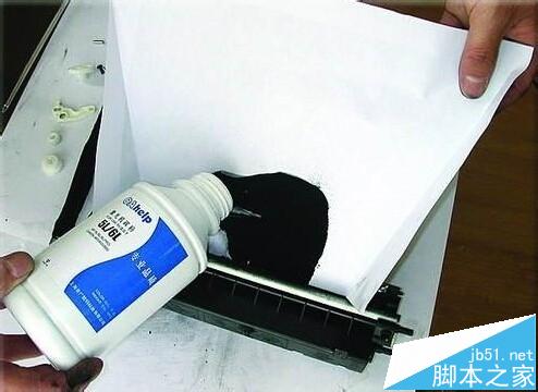 惠普HP 6L激光打印机硒鼓没粉了怎么灌粉?