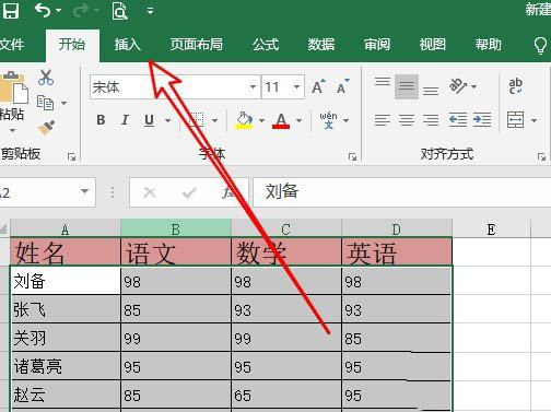 excel2019表格数据怎么制作成三维线框曲面图表?