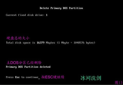 FDISK硬盘分区图解教程 图片已修复