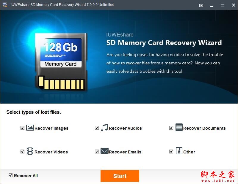SD数据恢复软件IUWEshare SD Memory Card Recovery Wizard激活教程