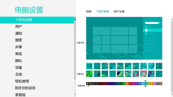 Win8系统更改开始屏幕背景的方法详细介绍