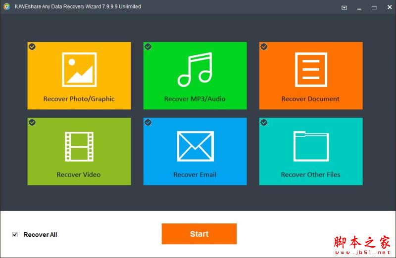 任意数据恢复软件IUWEshare Any Data Recovery Wizard激活教程(附激活补丁)