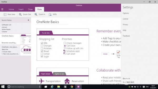 Win10 Build 9926预览版全新OneNote怎么样？