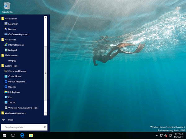 Win10 Server预览版10147大量截图曝光