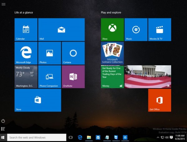 Windows 10 Build 10154最新版系统截图首曝光