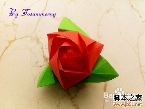 魔术玫瑰花折纸教程