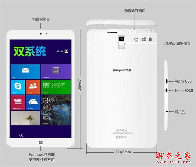中柏mini2售699元 8寸双系统平板典范！