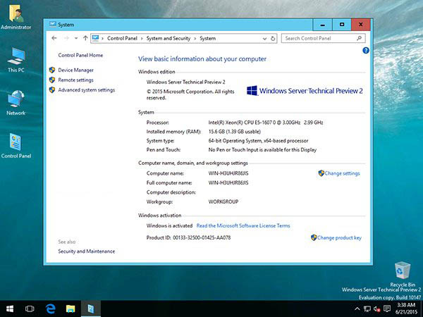 Win10 Server预览版10147大量截图曝光